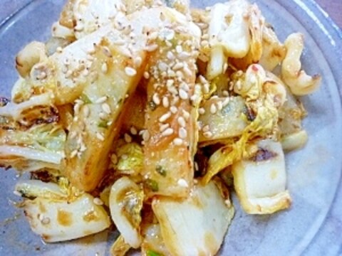 ＊お弁当に＊干し白菜と平天のポン酢炒め